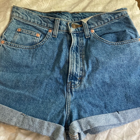 1990’s Y2K Jordache vintage deadstock raw denim high waisted jean zip shorts - Picture 8 of 14